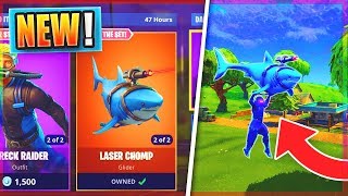 new legendary laser chomp glider gameplay new fortnite battle royale - laser chomp fortnite glider