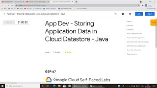 App Dev Storing Application Data in Cloud Datastore Java Qwiklabs GSP167