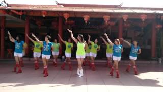 Ming Ming Bai Bai Wo De Xin Line Dance~Instructor Jenny Lim Malaysia,~ JACKIECHAN movie~马来西亚活力四射舞团演示