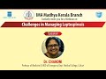 Challenges in Managing Leptospirosis