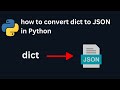 how to convert dict to json in Python