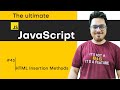 HTML Insertion Methods | JavaScript Tutorial in Hindi #43
