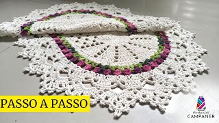 TAPETE MAIS FÁCIL DO MUNDO TÚLIPA LUXO - PASSO A PASSO | @CrochetariaOficial