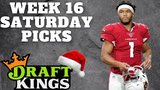 Draftkings NFL DFS | Saturday Picks | Week 16
