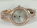 *NEW* SWAROVSKI Eternal Ladies Unique Watch 5377576 Rose Gold Tone w/ Silver Sunray Dial