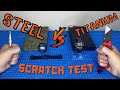 🔪⌚ G-Shock Scratch Test ⚔ Steel VS Titanium 🛡️