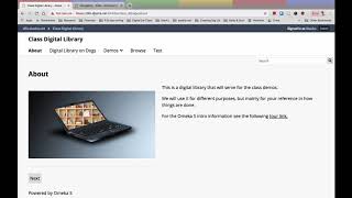 Omeka S admin dashboard - intro tutorial