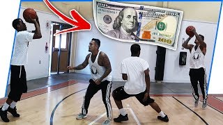 $100 1v1 Basketball Game Against Trash Talker!