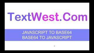 Convert Base64 to Javascript and Javascript to Base64