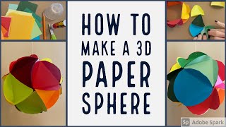 How to Make a 3D Paper Sphere