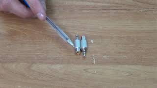 Female RCA / Phono / CINCH to Male 3.5mm Stereo Audio Adapter