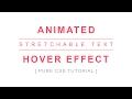 Stretchable Button Hover Effect - Css hover effects tutorial