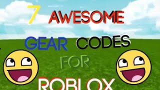 Gear Codes For Roblox