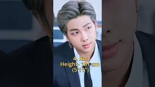 BTS❤️Member Height Revealed  2024.#bts #kpop #shorts