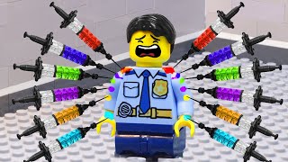 Mixing 100 Syringes to Defeat Police? LEGO Experiment