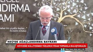 Rektör Zorlu: 4 yıl içinde kampüsümüzün tamamı ağaçlandırılacak