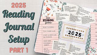 2025 Reading Journal Setup Part 1!  Easy Page Ideas!