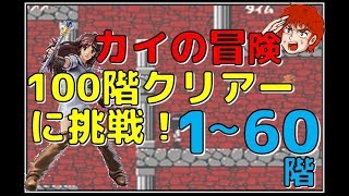 カイの冒険 100階クリアーに挑戦！1～60階(FC)