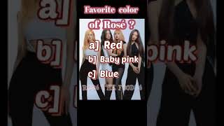 Quiz for BLINKS #BLACKPINK #BLINK #Jisoo #Jennie #Rosé #Lisa #Roséthefoodsé