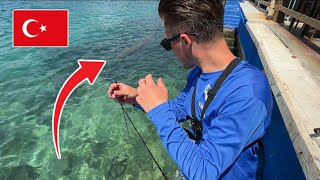 Fishing INSIDE a Turkish Restaurant
