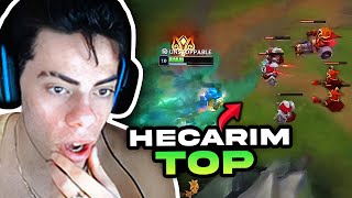MY TEAM FORCED ME TO PLAY HECARIM TOP...