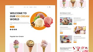 HOW TO CREATE A DELICIOUS & RESPONSIVE ICE CREAM WEBSITE USING HTML, CSS & JAVASCRIPT 🍦🎨