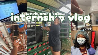 🌱INTERNSHIP VLOG ep.1🌱orientation week, move-in, lab training, and animal handling