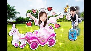 奔跑吧公主馬車！小伶公主的粉色馬車！Princess Carriage！小伶玩具 | Xiaoling toys