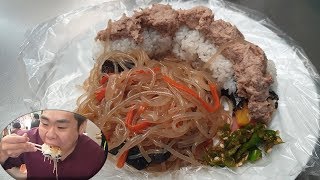 [4k] 잡채김밥 - 한국 길거리 음식 (서울, 광장시장) *백종원 3대 천왕 식당*