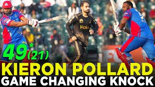Game Changing Knock By Kieron Pollard | Peshawar Zalmi vs Karachi Kings | Match6 | HBL PSL 9 | M2A1A