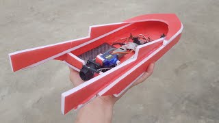 How To Make Jet RC Boat Mini use Turbo Motor