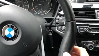 BMW X1 - START CAR AND TURN OFF - HOW TO