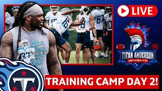 Titans Training Camp DAY 2 | BURKS stays HOT | Willis Struggles? | O-Line STARTERS? | RIC FLAIR
