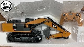 newest version rc excavator fully metal unboxing || modified CAT 336d review and tested