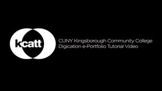 DIGICATION: How to create a new e-portfolio