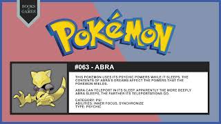 Pokémon 063 - Abra (Pokédex Narrated)