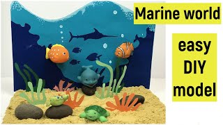 Marine life model | Underwater model | Easy aquarium model | Ocean model | DIY project