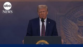 President Donald Trump virtually addresses the World Economic Forum in Davos