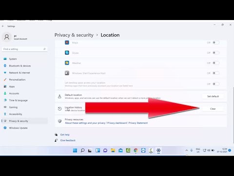 How to Delete or Clear Location History in Windows 11