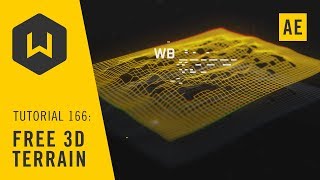 Make a 3D terrain with default After Effects plugins - Tutorial 166: Free 3D Terrain
