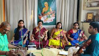 Muthuswamy Dikshitar kriti Simhasanasthithe ragamalika roopakam by Dr.Bhuvaneswari \u0026 her disciples