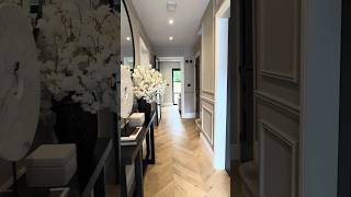 Glam Modern Entry Nook | Black Doors, Statement Art & Sleek Lighting#shorts#interiordesign#homedecor