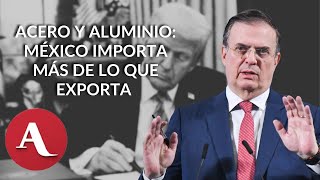 Ebrard se lanza contra aranceles a acero y aluminio por EU