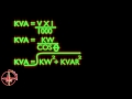 KVA formula,how to calculate kva,kva calculator animation