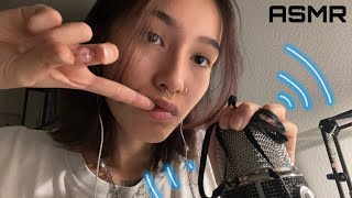 ASMR ☆ echoed sleepy triggers (inaudible rambles, mouth sounds, mermaid pen,..)