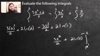 Solving Definite Integral Example Problems