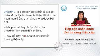 Bài Giảng Y Khoa Nội khoa Chẩn đoán Tổn thương thận cấp Đại học Y dược TPHCM