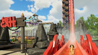 Aquafun Riding All Waterslides Planet Coaster 2