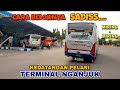 Beloknya SADISS... MIRING - MIRING!! Jalur KEDATANGAN PELARI di Terminal NGANJUK||Sugeng Rahayu,MIRA