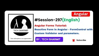 Angular Reactive Forms in English : Custom Validator with Parameter Minimum Word Validation | Ep-297